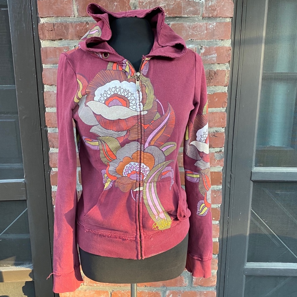 Retro Billabong Floral Hoodie